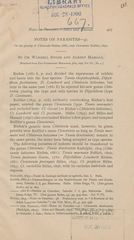 Notes on parasites. 47, On the priority of Cittotaenia riehm, 1881, over Ctenotænia railliet, 1891