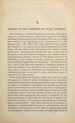Report of the committee on public hygiene