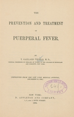 The prevention and treatment of puerperal fever