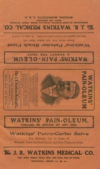 Watkins' pain-oleum ; Watkins' kidney tablets
