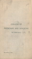 College of Physicians and Surgeons of Chicago