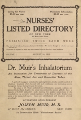 Nurses' listed directory of New York