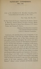 Letter of the president to the Executive Committee of the Central Financial Committee, in New York