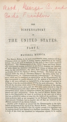 The dispensatory of the United States of America