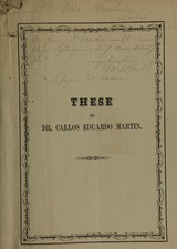 Dissertaç̃ao sobre as affecções puerperaes: these apresentada á Faculdade de Medicina do Rio de Janeiro em 23 de outubro de 1862