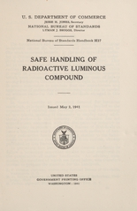 Safe handling of radioactive luminous compound