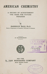 American chemistry: a record of achievement the basis for future progress