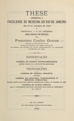 Estudo clinico da conjunctivite granulosa: these apresentada á Faculdade de Medicina do Rio de Janeiro