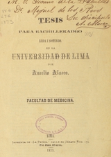 Tesis para bachilleradgo leida y sostenida en la Universidad de Lima