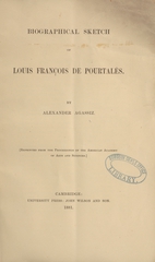 Biographical sketch of Louis François de Pourtalès