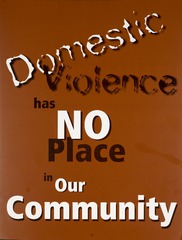 Domestic violence has no place in our community