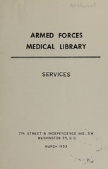 Armed Forces Medical Library: services