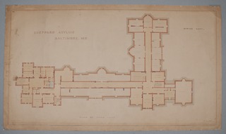 Sheppard Asylum Baltimore, MD, plan of third floor