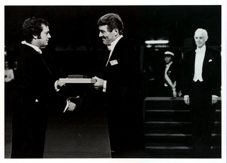 Christian B. Anfinsen receiving the 1972 Nobel Prize in Chemistry