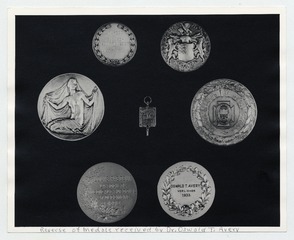 Avery's medals (back view)