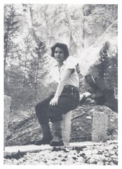 Rosalind Franklin mountain climbing in Norway