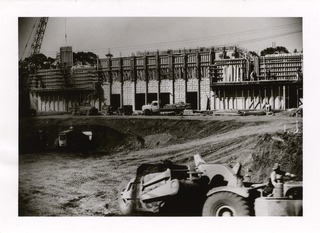 Construction of Lane Medical Library, Stanford Medical School