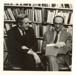 Salvador Luria with Jerome Bert Wiesner