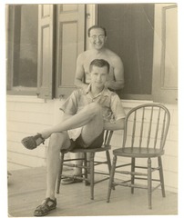 Salvador Luria with Max Delbruck at Cold Spring Harbor