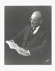 Portrait of Victor McKusick (reading journal)