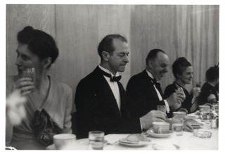 Linus Pauling at award dinner for the J. Willard Gibbs Medal of the American Chemical Society