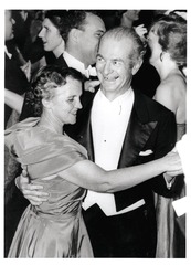 Linus and Ava Helen Pauling dancing at the Nobel Banquet
