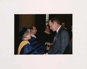 Maxine Singer being awarded the National Medal of Science by President George H. W. Bush