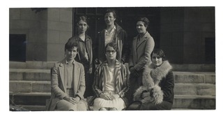 Virginia Apgar with Mount Holyoke College orchestra members