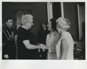 Virginia Apgar with Mrs. Lyndon Johnson and Mrs. Hubert Humphrey