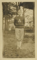 Charles Drew as student at Amherst College (standing)