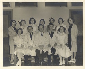 Charles Drew with staff at the first American Red Cross blood bank