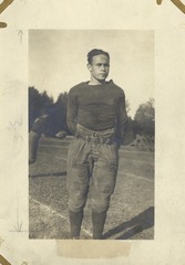 Charles Drew in his Amherst College football uniform