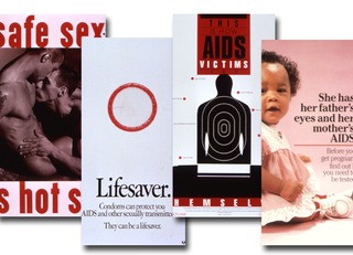 Visual Culture and Health Posters HIV/AIDS collage