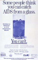 Some People Think You Can Catch AIDS from a Glass