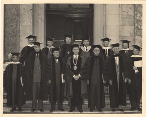 Yale University convocation principals on occasion of honorary degree to Lederberg