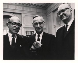 Joshua Lederberg with James F. Crow and Fred Harvey Harrington
