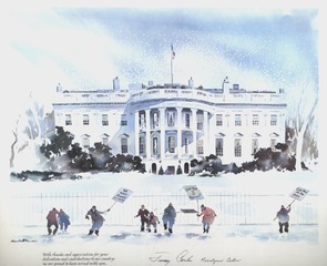 Lithograph from Rosalyn Carter and Jimmy Carter to Joshua Lederberg
