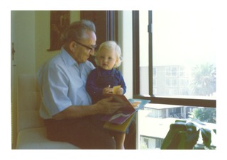 Sol Spiegelman with grandson Eli