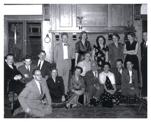 Albert Szent-Gyorgyi and friends celebrating his Lasker Award at Seven Winds