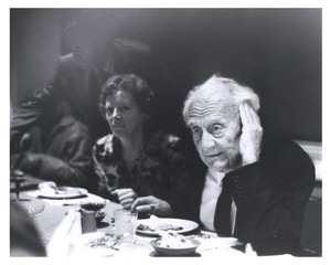 Albert Szent-Gyorgyi and Jane McLaughlin at a symposium dinner