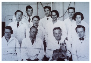 Albert Szent-Gyorgyi and his laboratory staff at Szeged, Hungary