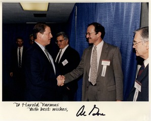Harold Varmus with Vice President Al Gore