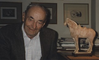 Detail from a photo of Edward Freis at age 86