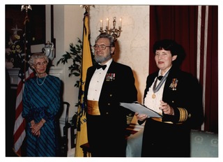 C. Everett Koop with his wife Betty and Deputy U.S. Surgeon General Faye G. Abdellah