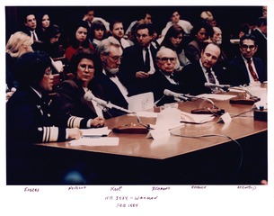 Dr. C. Everett Koop and other Surgeons General testifying before the U.S. Senate on AIDS policy