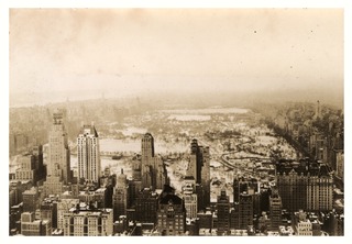 View of New York City facing north from Wilbur A. Sawyer's Rockefeller Foundation office