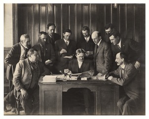 Wilbur A. Sawyer and his staff of the State Hygienic Laboratory in Hanford, California