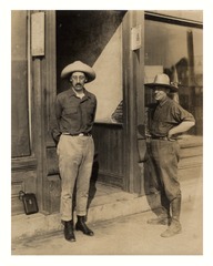 John Howard Lidgett Cumpston and Wilbur A. Sawyer at the Malaria Station, Leesburg, Georgia
