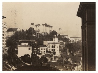 View of Rio de Janeiro from Wilbur A. Sawyer's room at the Gloria Hotel
