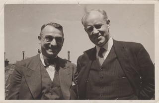G. W. Bakeman and Alan Gregg at the Paris Rockefeller Office